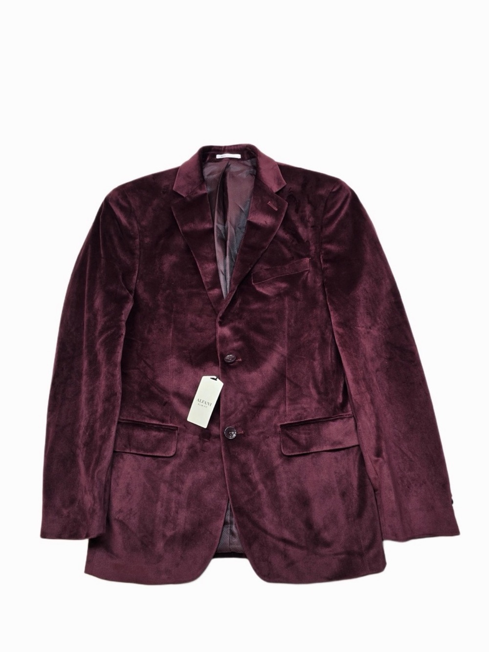 Alfani Burgundy Velvet Sport Coat